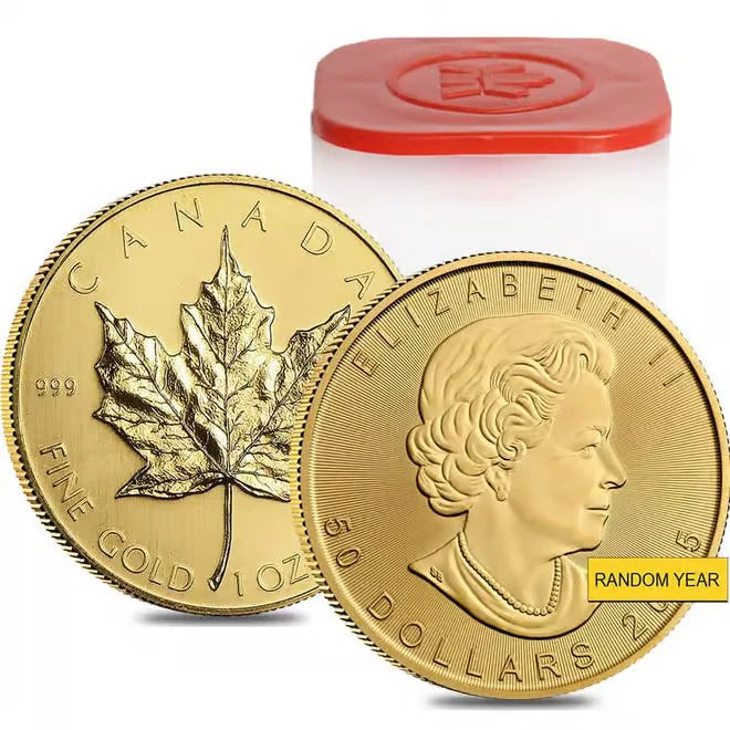 1 oz Canadian Gold Maple Leaf coin front