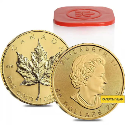 1 oz Canadian Gold Maple Leaf coin front