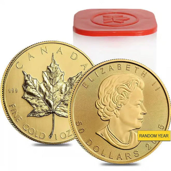1 oz Canadian Gold Maple Leaf coin front