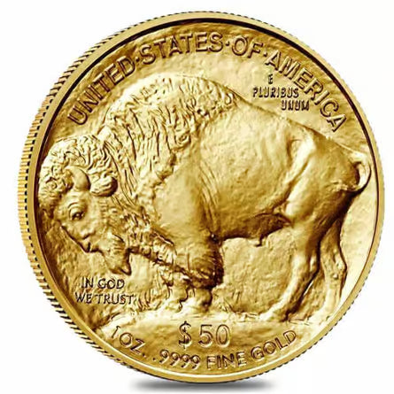 1 oz Gold American Buffalo detail