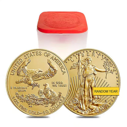 1 oz Gold American Eagle detail