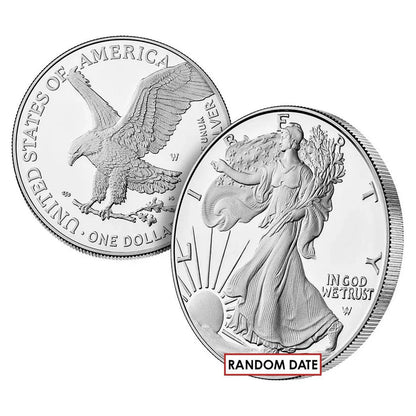 Proof Silver American Eagle reverse